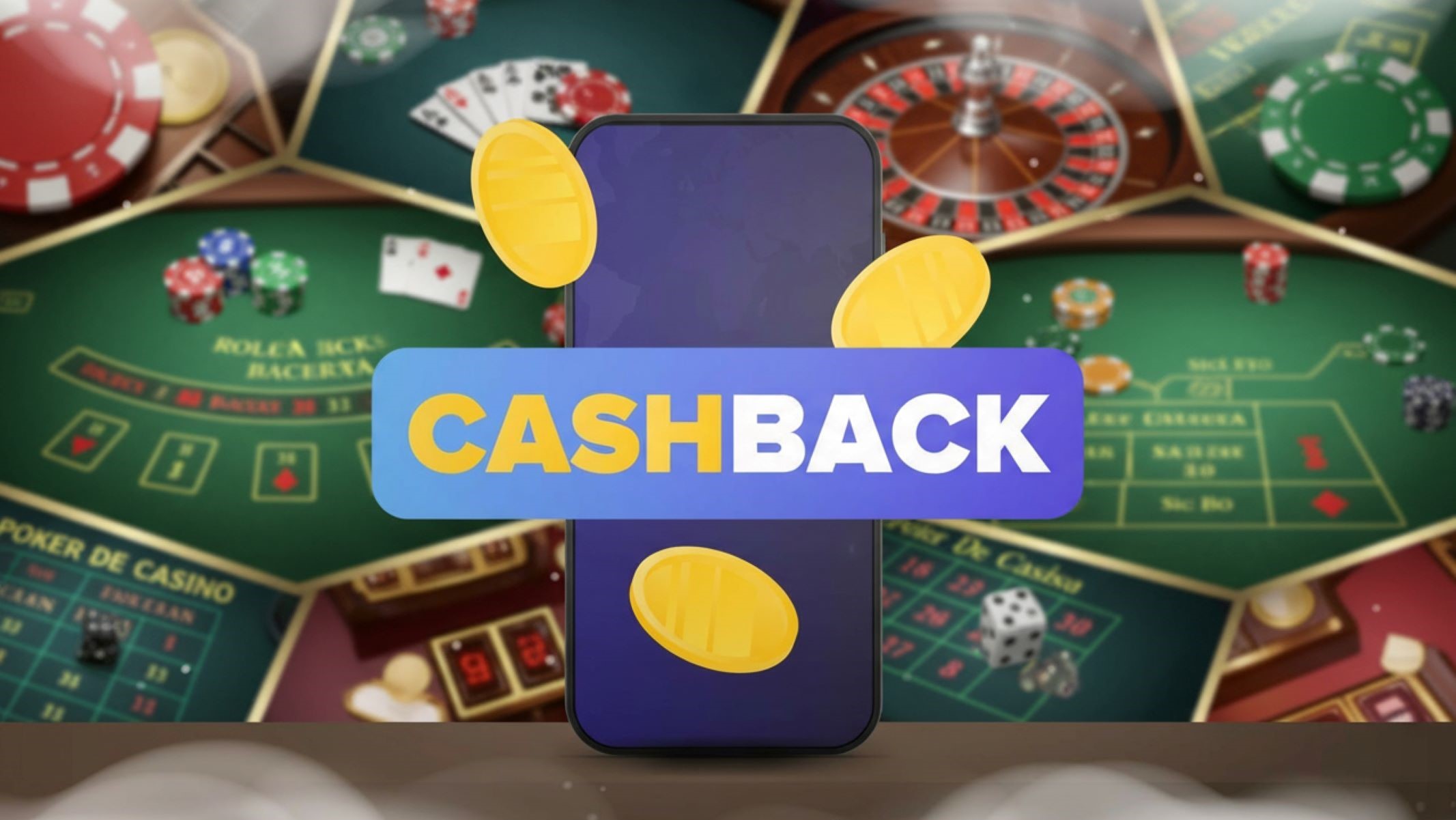 Bónus de cashback para jogos de mesa